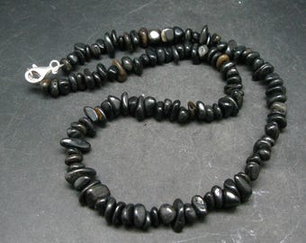 Rare ISUA Stone Necklace Beads from Greenland - 18" - 8mm Tumbled Beads