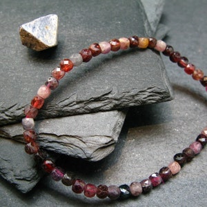 Spinel Genuine Bracelet ~ 7 Inches  ~ 4mm Facetted Beads