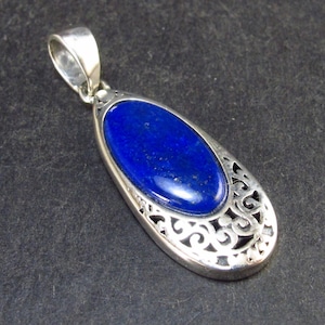Lapis Lazuli Pendant From Afghanistan - 1.2&quot; - 1.8 Grams