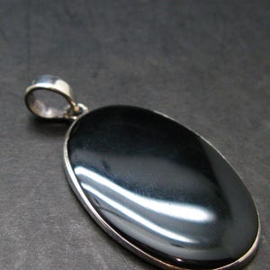 Black Onyx Silver Pendant - 5.31 Grams