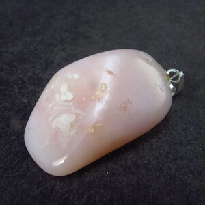 Rare Pink Opal Silver Pendant from Peru - 1.2&quot; - 4.34 Grams