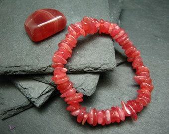Rhodochrosit echtes Armband ~ 7 Zoll ~ 10 mm Trommelperlen