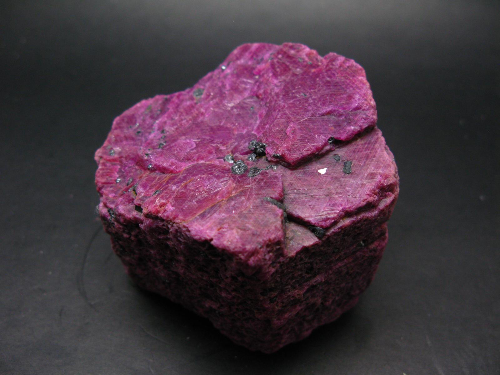 Genuine Ruby Corundum Crystal From India - 850 Grams - 3.5
