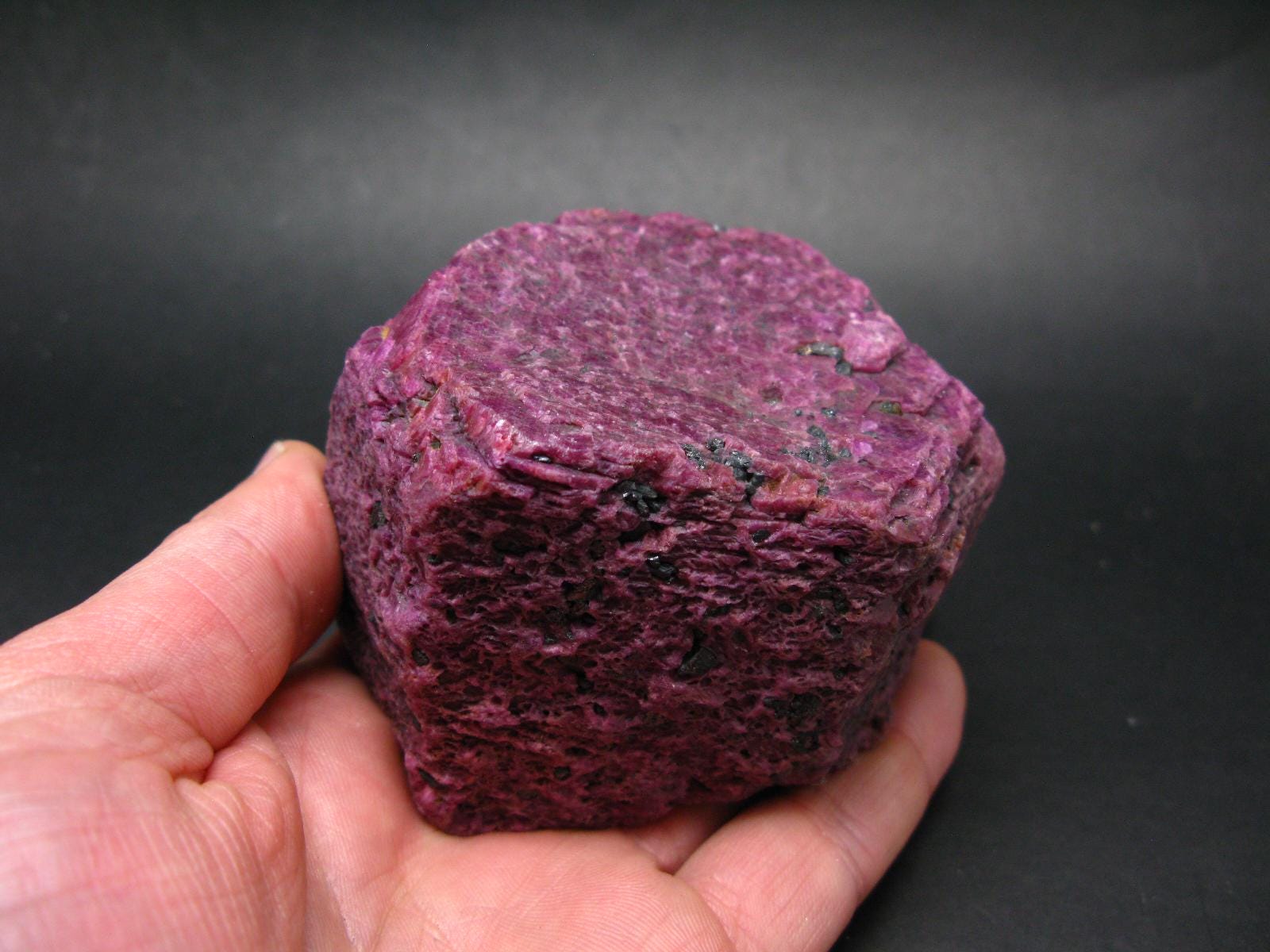 Genuine Ruby Corundum Crystal From India - 850 Grams - 3.5