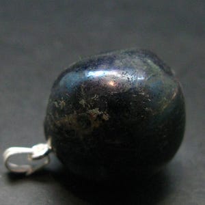 Covelite Covellite Crystal Silver Pendant From Peru - 1.2&quot; - 17.22 Grams