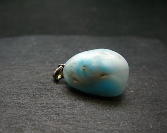 ドミニカ共和国産の希少なブルー ラリマー ペクトライト シルバー