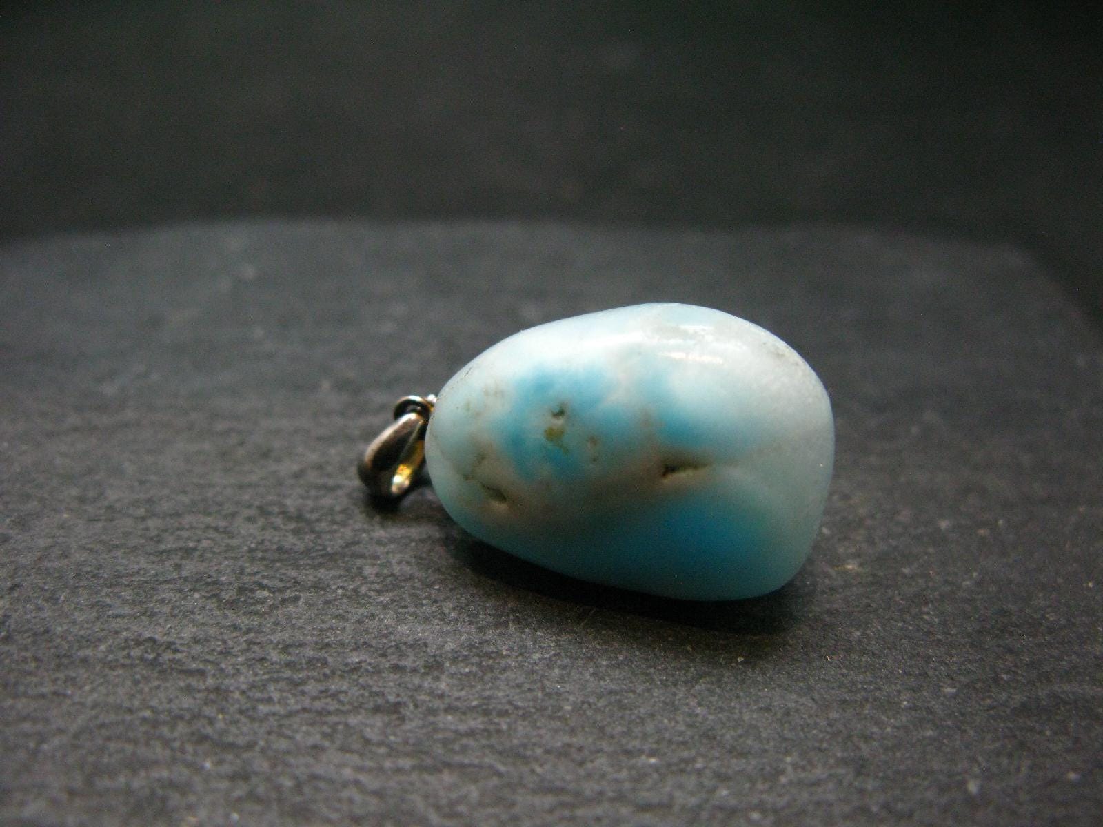 ドミニカ共和国産の希少なブルー ラリマー ペクトライト シルバー