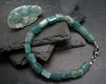 Rare Grandidierite Genuine Bracelet ~ 7 Inches  ~ 9mm Facetted Beads