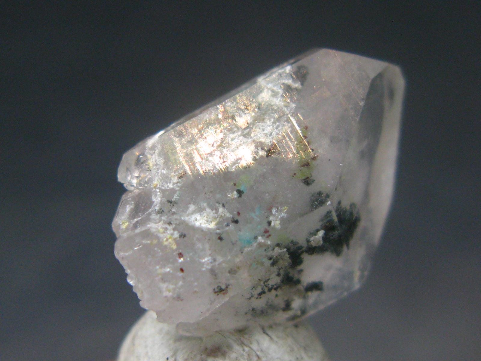 アホイト入り水晶 (南アフリカ産)　鉱物 南アフリカ産アホイト水晶 - 0.7インチ - 1.96グラム - Etsy 日本