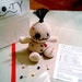 Voodoo Doll Gift Bag (hand-crocheted doll, 8 colored pins, instruction card & key ring); cutest amigurumi voodoo doll -- great gift idea! 