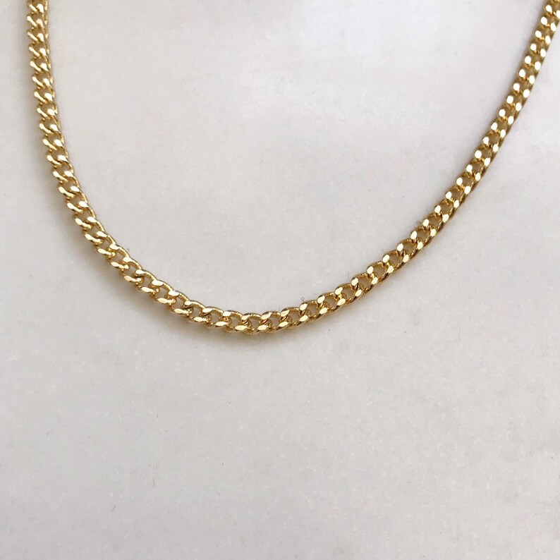Delicate Gold Chain Necklace 14k Gold Gourmet Chain Delicate Etsy