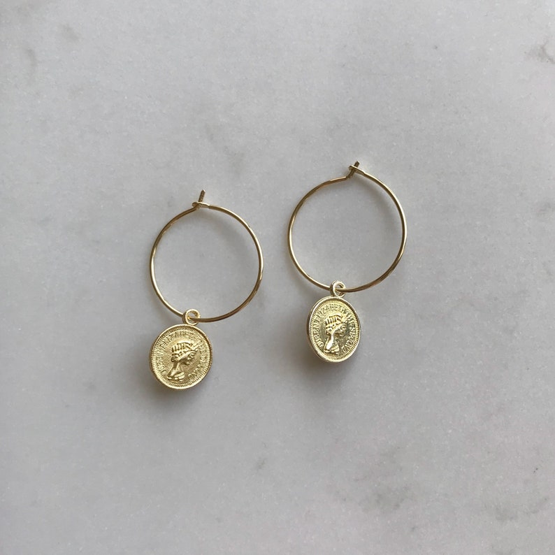 delicate gold earrings