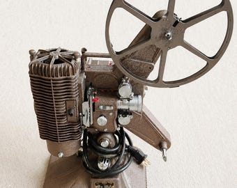 Vintage Keystone K-108 Film Projector Industrial Decor Statement Piece With Case