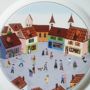 VILLEROY & Boch Old Village Square Dinner Plate Design Naif, Home Decor image 1