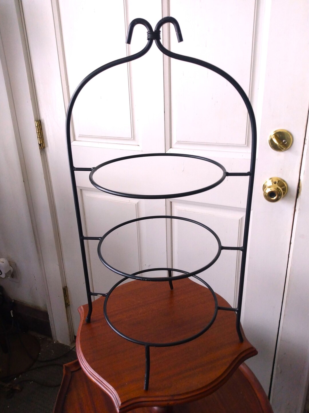VINTAGE Wrought Iron Plate Holder Rack French Style Wrought Etsy