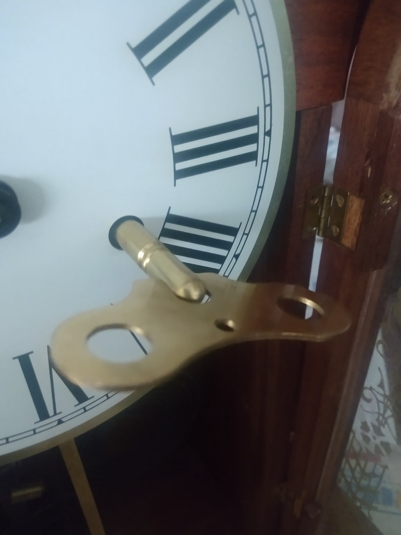 Antique Pendulum Clock Waterbury Hand crafted Clock, Desk Mantel Clock, Home Decor image 7
