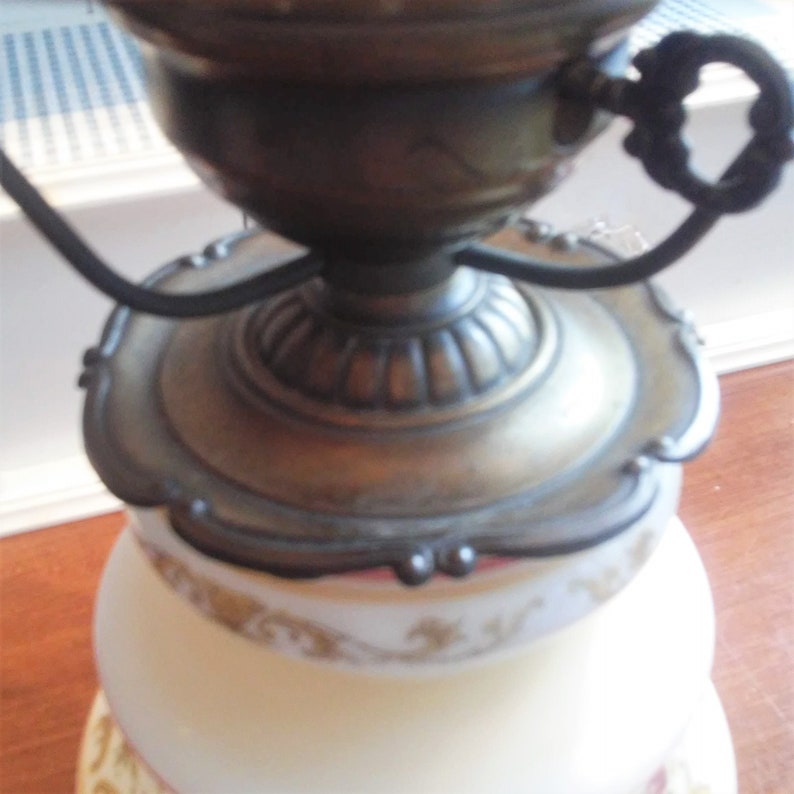 VINTAGE GWTW Lamp Romantic Victorian Parlor Lamp Abigail Adams Style CountryFarmhouse Decor 1978 Quoizel Lamp