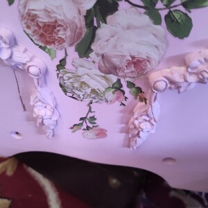 VINTAGE Inspired Pink Magazine Rack Repurposed for Shabby Chic Decor ...