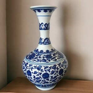 Vintage-inspired large Asian vase.
