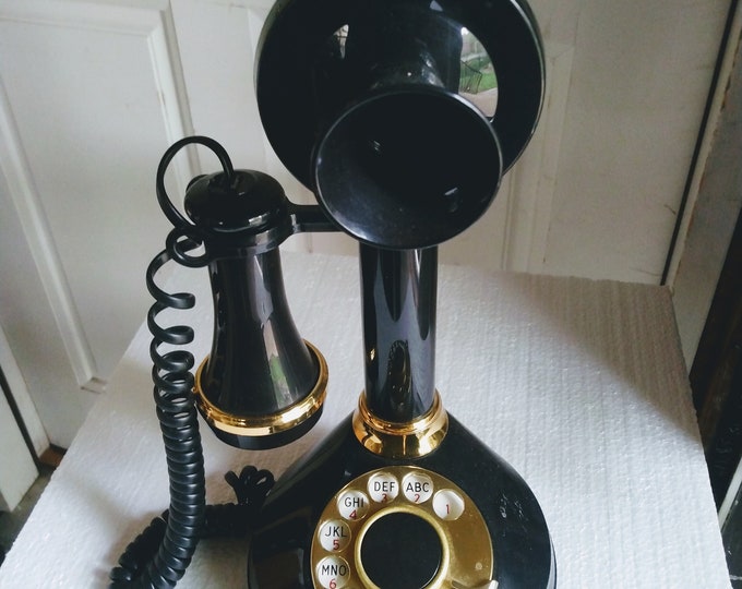 VINTAGE Rotary Candlestick Phone, Vintage Home Decorations Etsy