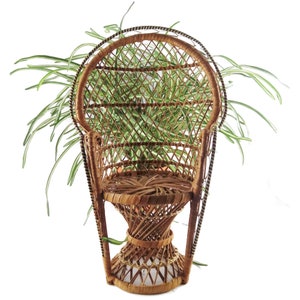VINTAGE Wicker Medium Size Plant Holders BOHO Decor
