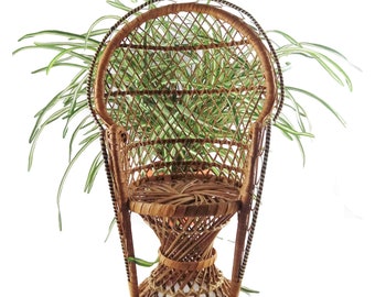 VINTAGE Wicker Medium Size Plant Holders BOHO Decor