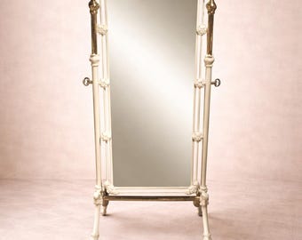 Vintage ***MIRROR ONLY***  Bed is sold!!! Wrought Iron Bed and Matching Mirror  Cast Iron Bed, Victorian Bedroom Furniture, Shabby Chic