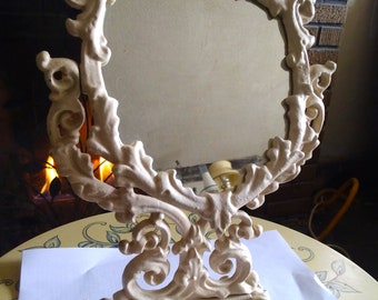 VINTAGE Iron Scroll Mirror  Victorian Mirror, Home Decor