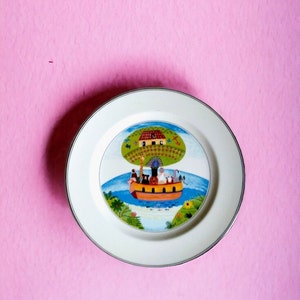 VINTAGE Villeroy  Boch Noah&#39;s Ark dinner plate Villeroy  Boch Noah&#39;s Ark Naif tableware Noah&#39;s Ark theme porcelain plate by Villeroy  Boch