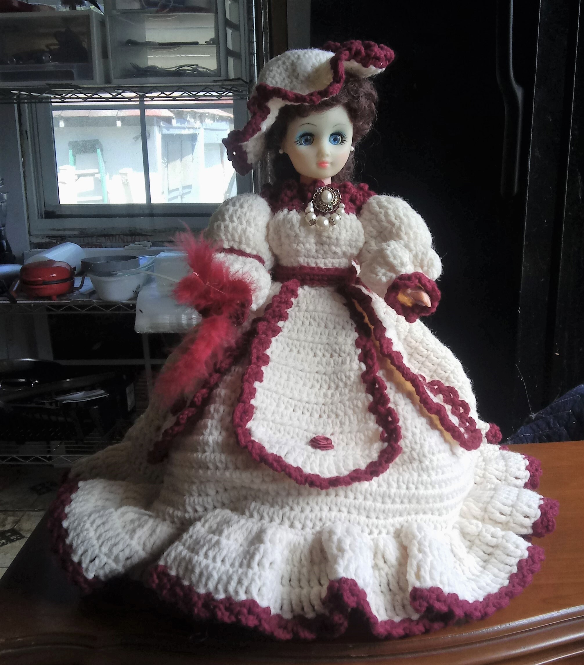 VINTAGE Crochet Bed Doll Pink Bedroom Decor Etsy