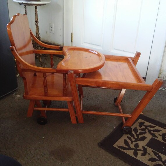 Vintage Convertible High Chair Stroller Early 20th Century Etsy