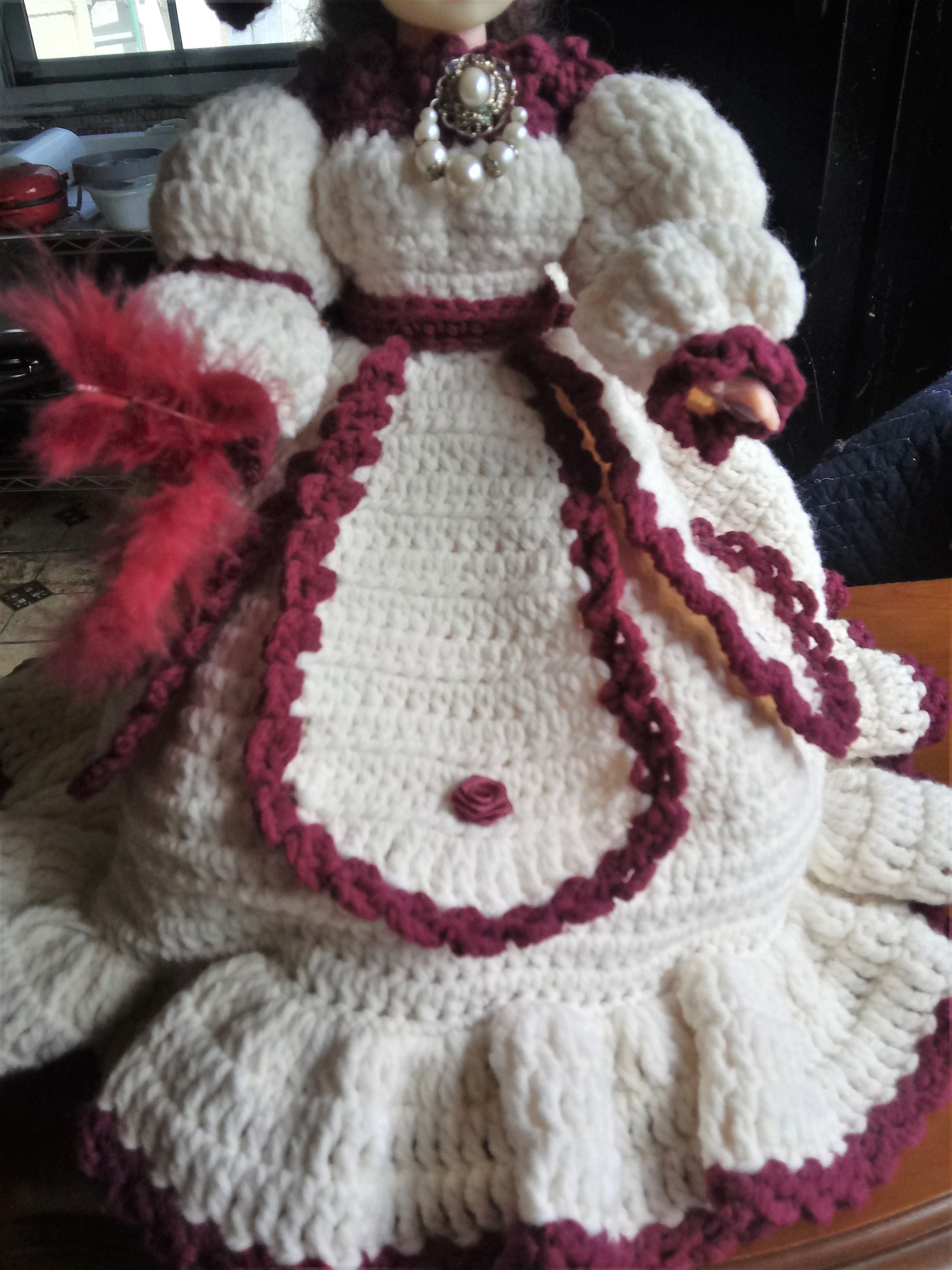 VINTAGE Crochet Bed Doll Pink Bedroom Decor Etsy