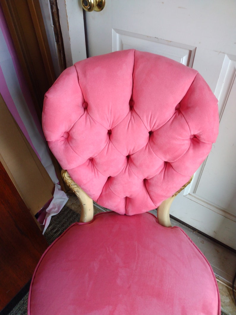 VINTAGE French Chair Pink French Arm Chair French Country Etsy