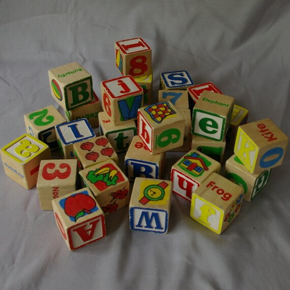 vintage building blocks