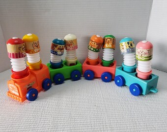 Tomy 1976 Do Re Me Loco Family Train Set Toy Vintage Accordion Whistle Pipes