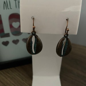Metal Shell Drop Earrings