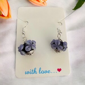 Lampwork Earrings Handcrafted Lampwork Murano Glass Beads Drop Earrings