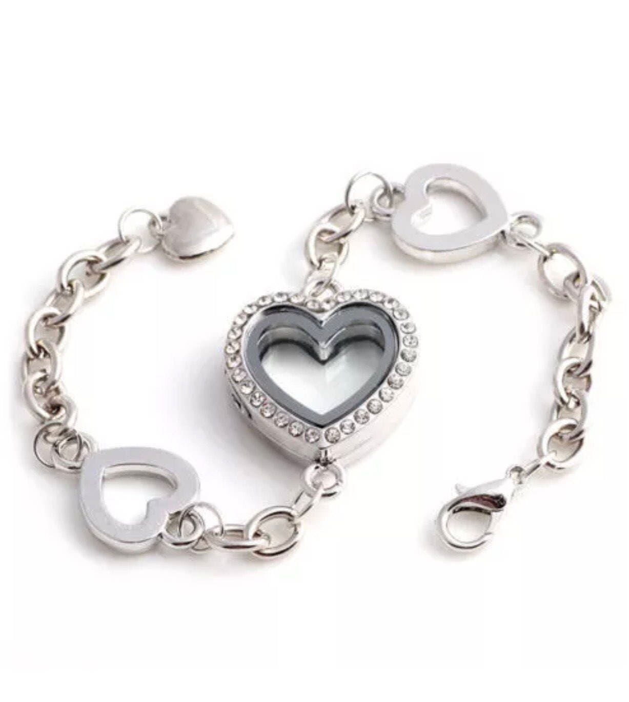 Wholesale 316L Stainless Steel Locket Charm Bracelet With Magnetic Closure  And Floating Locket Design, 25mm And 30mm Widths, Including Matching Rolo  Chain From Yuntengqz, $9.43 | DHgate.Com