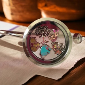 Stainless Steel 30mm Floating Charm Locket Bracelet