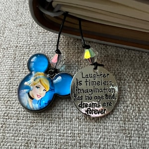 Princess Inspired Travelers notebook planner book thong/ pendant bookmark