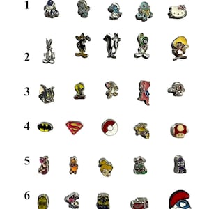 Cartoon Characters Floating Charms For Memory Lockets