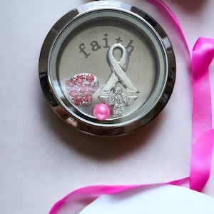30 mm Stainless Steel Waterproof Memory Twist Glass Locket and Necklace