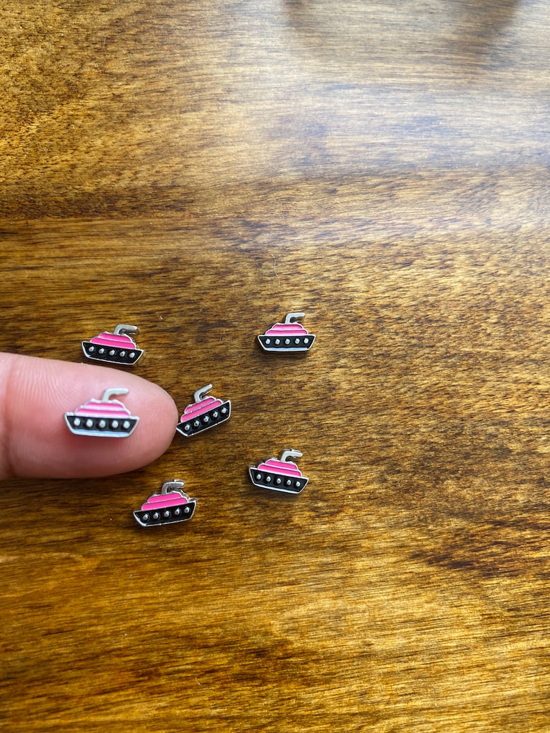 1 Ship Floating Charm For Memory Lockets