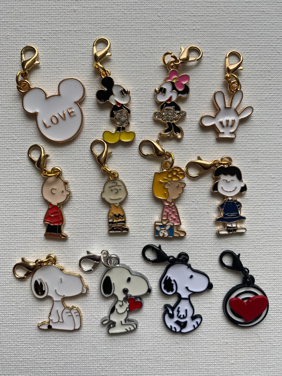 Cartoon Charms With Lobster Clasp Etsy