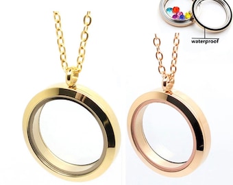 Gold Locket Necklace - Etsy