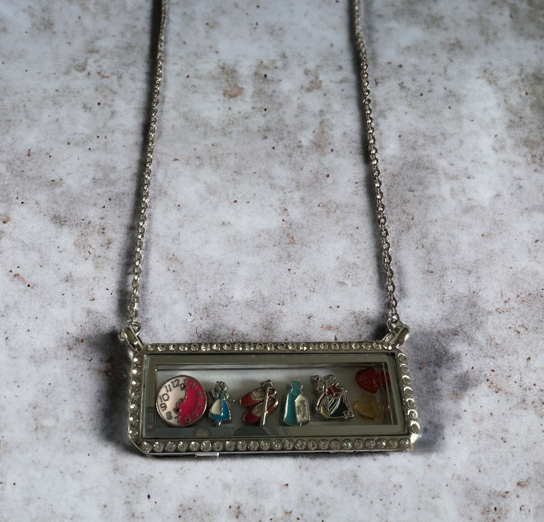 Origami owl rectangle locket deals
