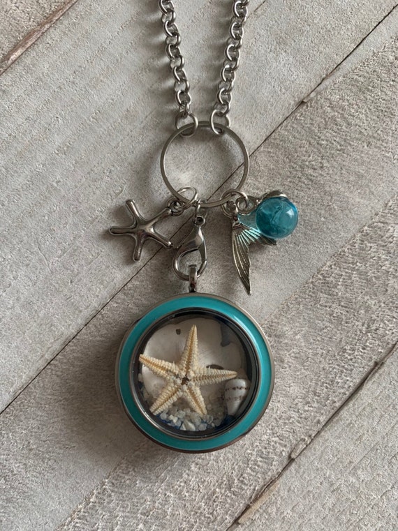 30 Mm Beach Treasures Round Twist Living Locket Necklace With Chain Quality Floating Charms Pandent Locket Etsy Canada