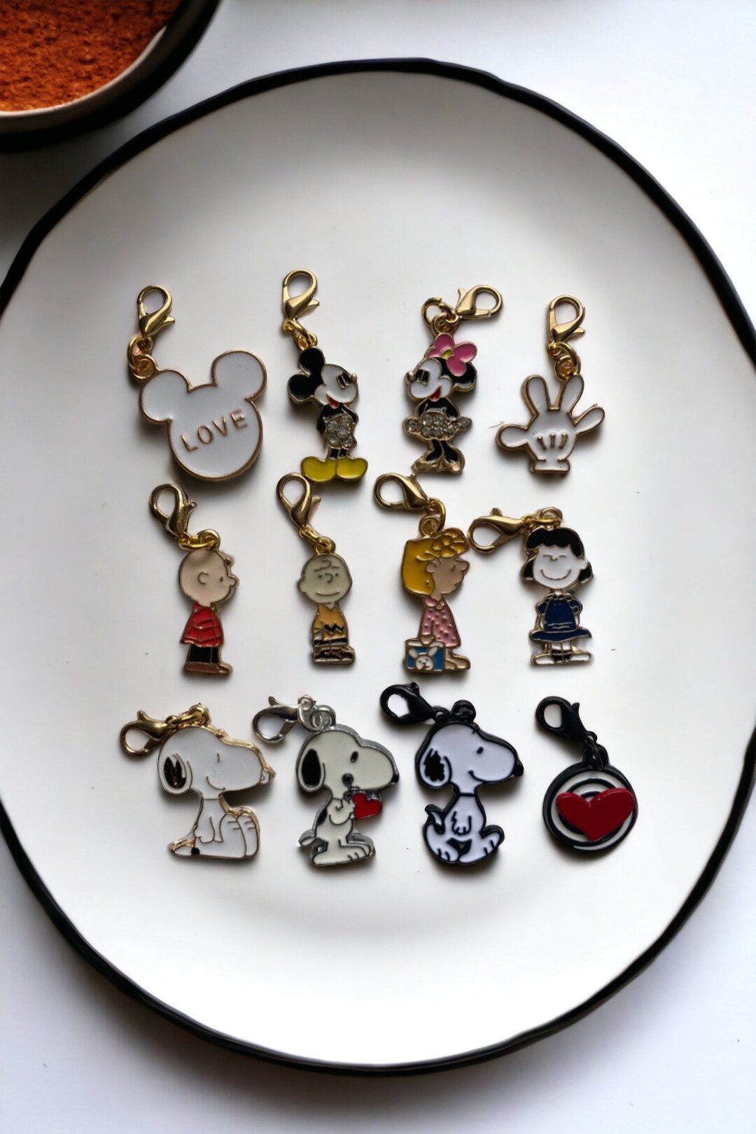 Cartoon Charms With Lobster Clasp Etsy