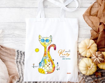 Shopping Bag Cloth Bag Cat, Cotton Bag Cloth Bag Carrying Bag