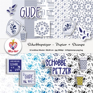 Schobbepetzer: Digipaper + Digitamp, regali dell'Assia, Hessen Apfelwein Schobbe, formato jpg/png/svg